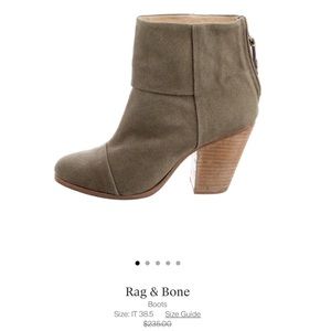 Rag & bone sweet canvas booties - front closet